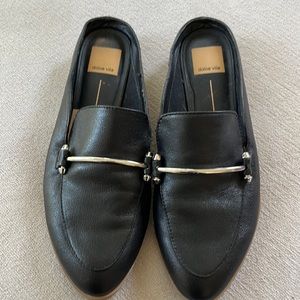 Dolce vita black leather mule size 8.5